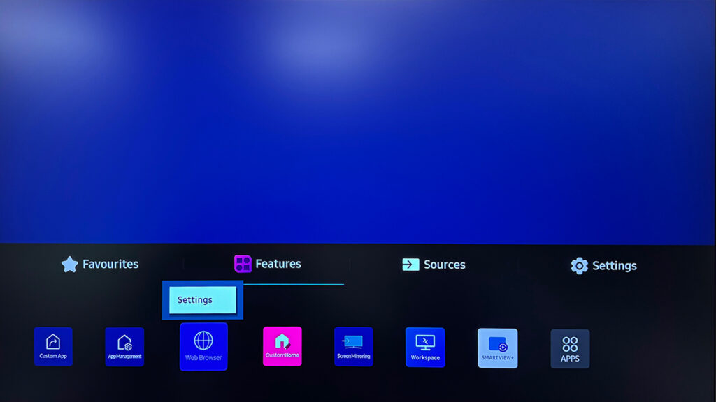 Samsung Display - Browser Settings